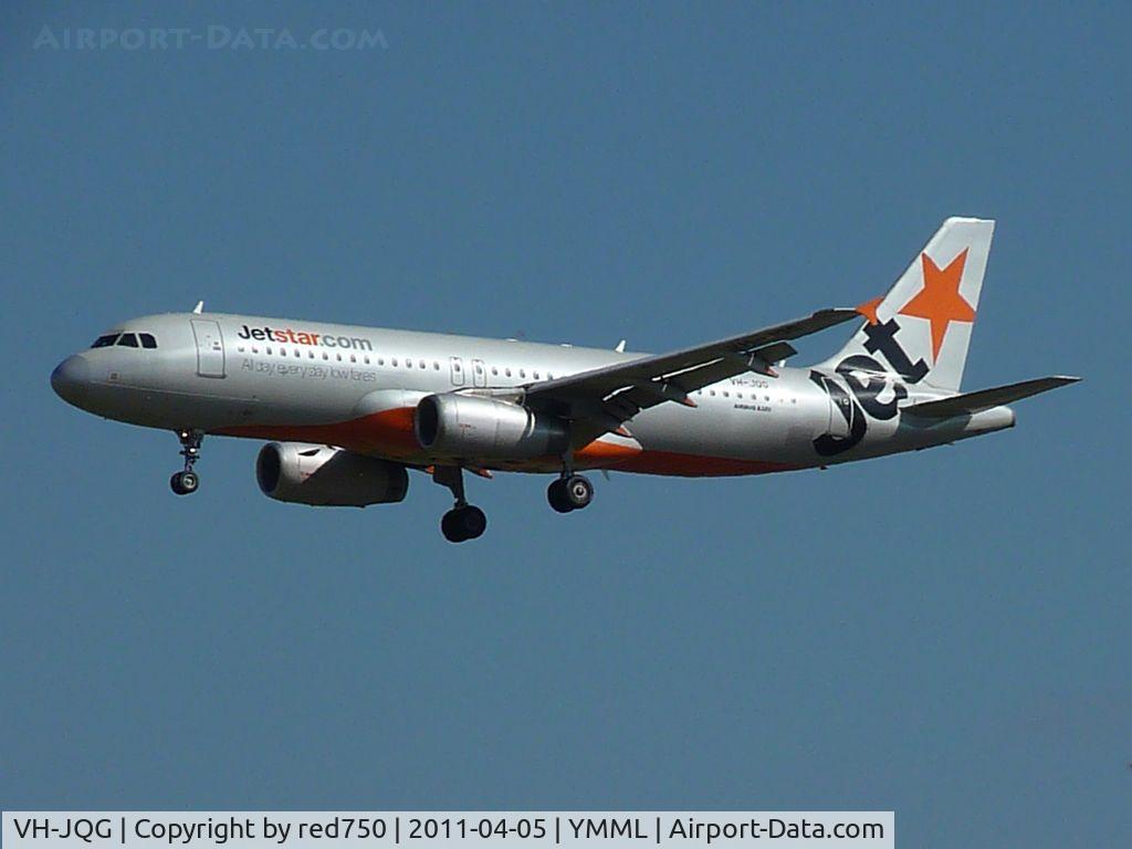 VH-JQG, 2004 Airbus A320-232 C/N 2169, Jetstar Airbus A320 VH-JQG on approach to runway 16 at Melbourne (Tullamarine)