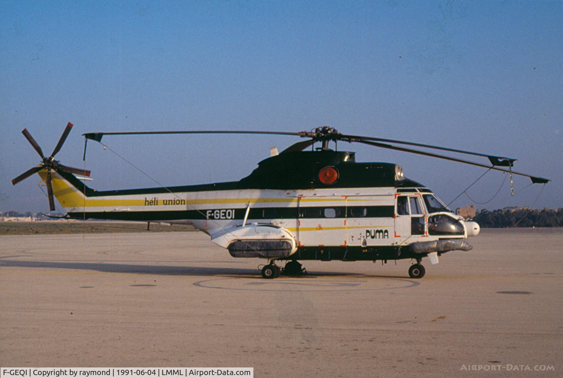 F-GEQI, Aérospatiale SA-330J Puma C/N 1590, Puma F-GEQI HeliUnion