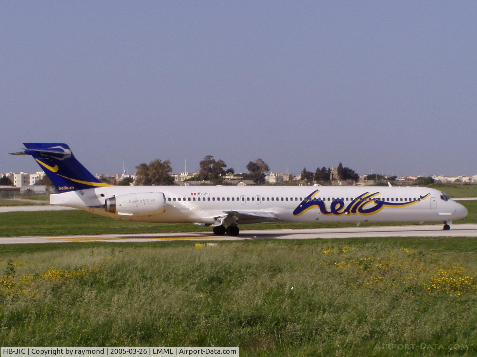 HB-JIC, 1997 McDonnell Douglas MD-90-30 C/N 53576, MD90 HB-JIC Hello Airlines