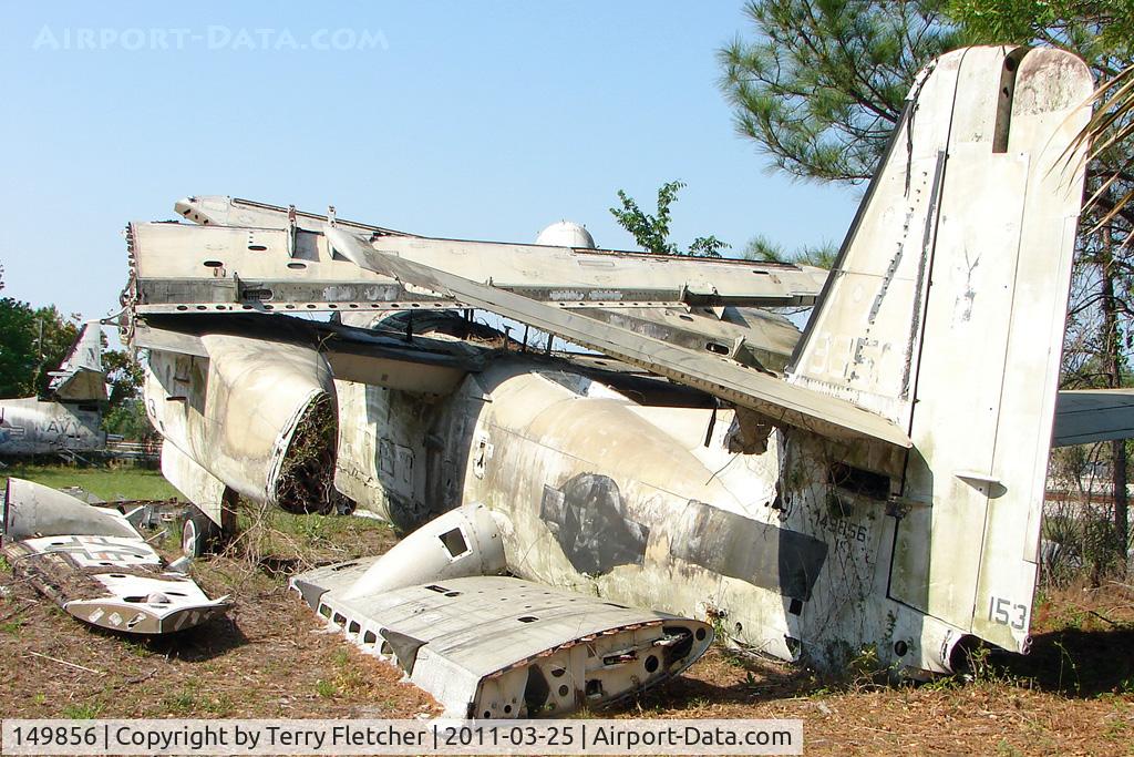 149856, Grumman S-2E Tracker C/N 131C, On the West Side of US-1 about 1 mile south of St.Augustine Airport FL - there is a grassed compound holding 9 x Ex Navy , Grumman Trackers