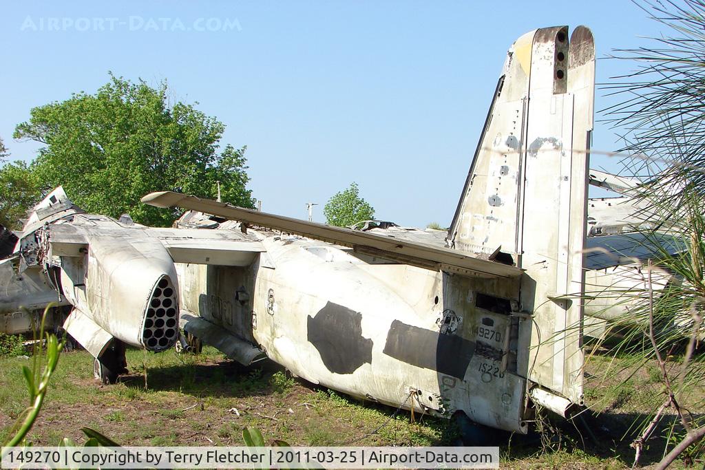 149270, Grumman S-2E Tracker C/N 114C, On the West Side of US-1 about 1 mile south of St.Augustine Airport FL - there is a grassed compound holding 9 x Ex Navy , Grumman Trackers