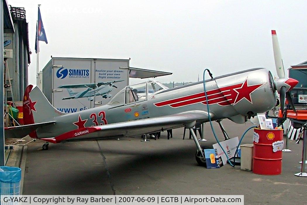 G-YAKZ, 1985 Yakovlev Yak-50 C/N 853206, Yakovlev Yak-50 [853206] Booker~G 09/06/2007.