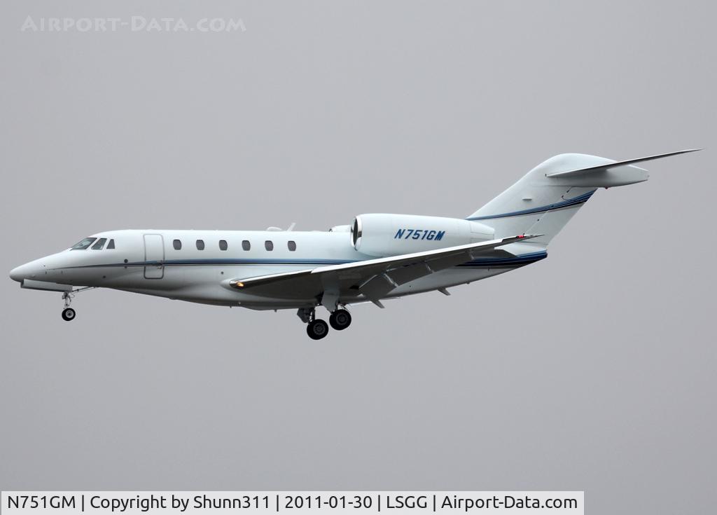 N751GM, 2003 Cessna 750 Citation X C/N 750-0207, Landing rwy 05