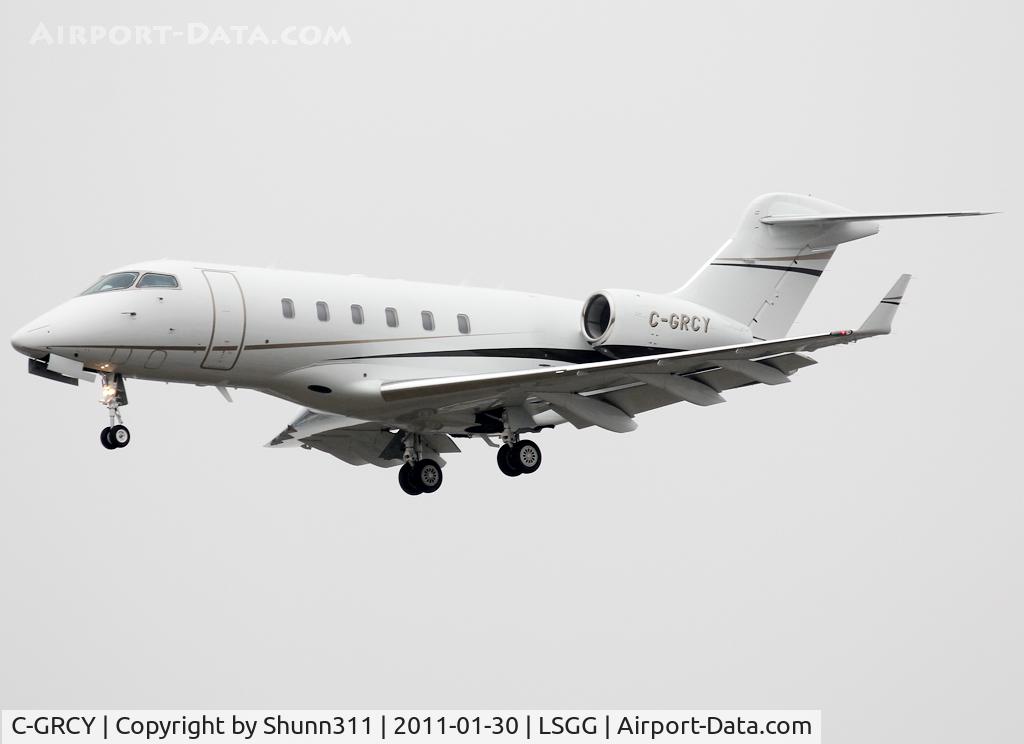 C-GRCY, 2007 Bombardier Challenger 300 (BD-100-1A10) C/N 20182, Landing rwy 05