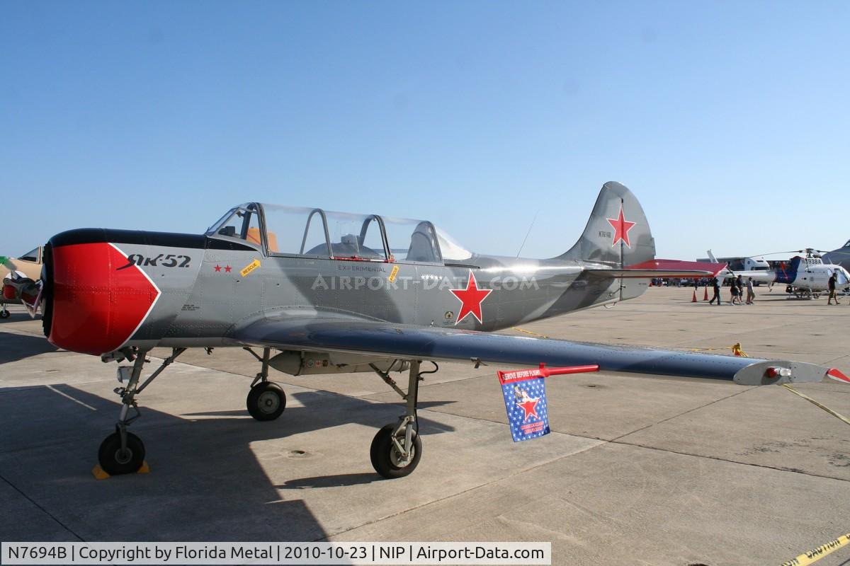 N7694B, 1996 Yakovlev Yak-52 C/N 9611906, Yak 52