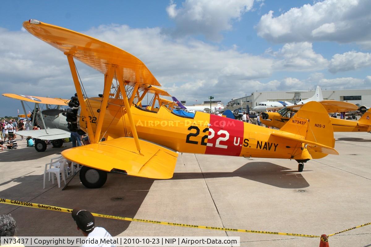 N73437, 1956 Boeing B75N1 C/N 75-6703, N2S