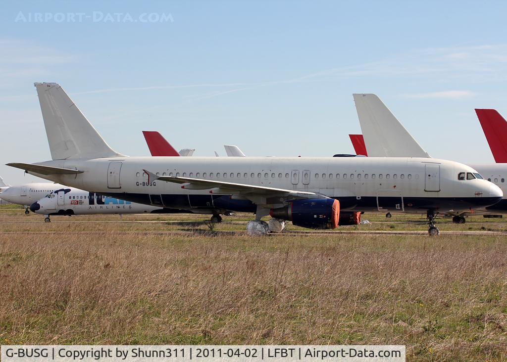 G-BUSG, 1989 Airbus A320-211 C/N 039, Stored without titles and logos...