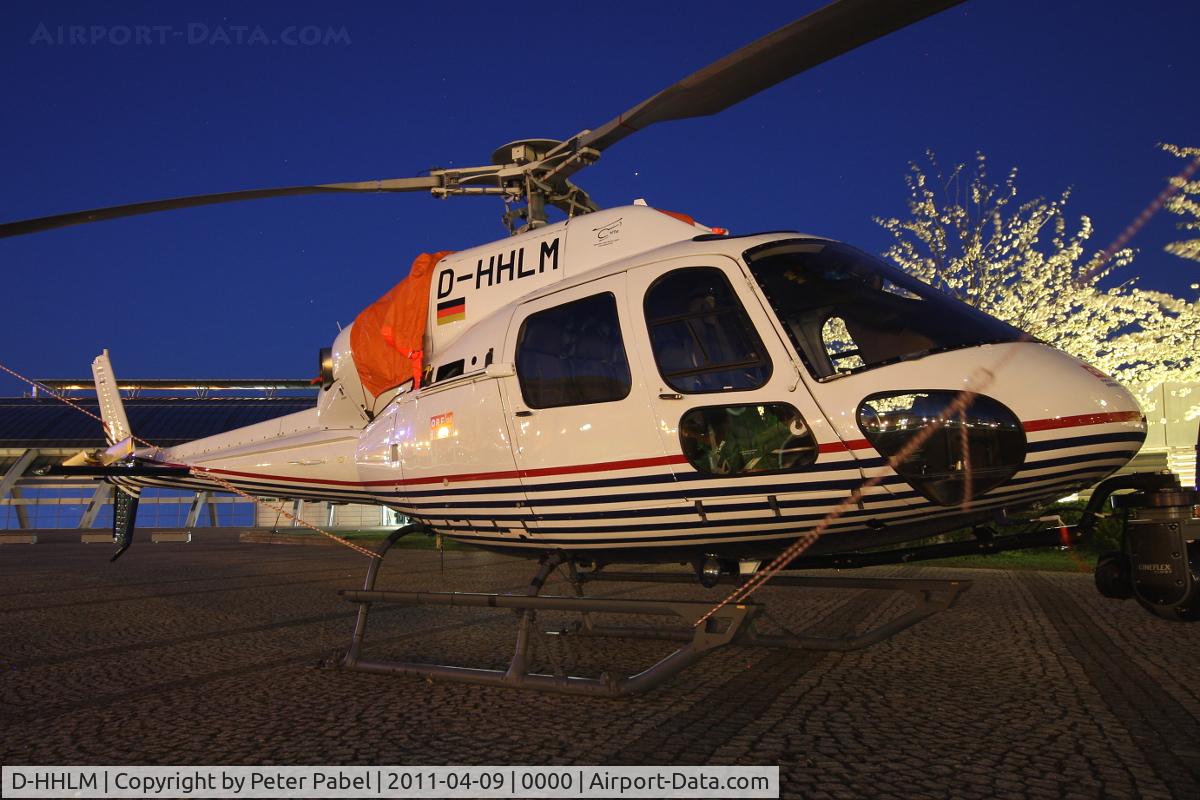 D-HHLM, Eurocopter AS-355NP Ecureuil 2 C/N 5777, Linz Marathon Heli
parked in front of the Design Center