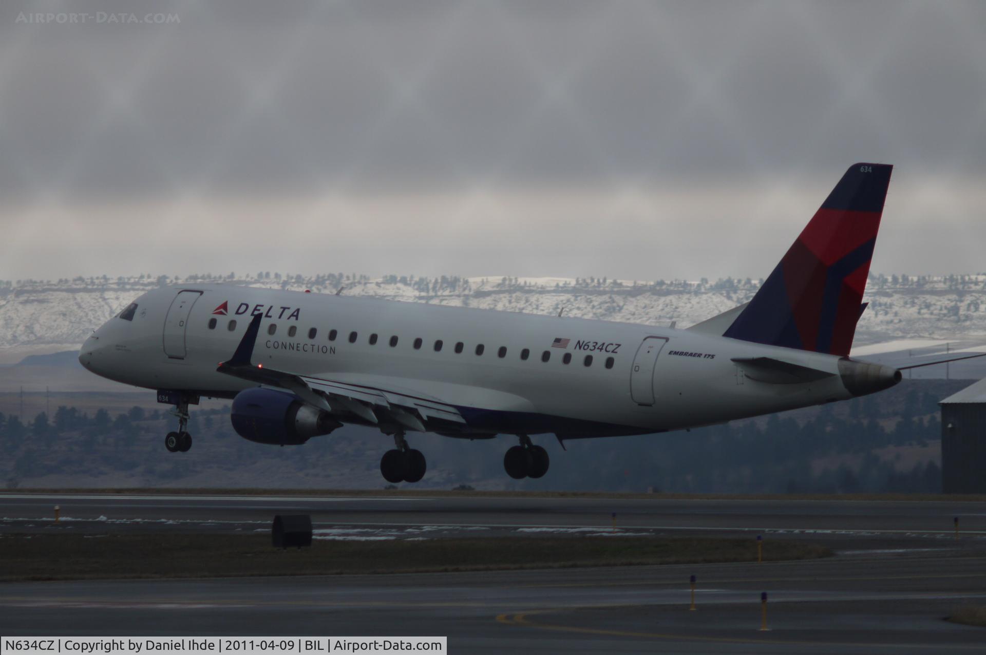 N634CZ, 2008 Embraer 175LR (ERJ-170-200LR) C/N 17000246, Delta Embraer 170