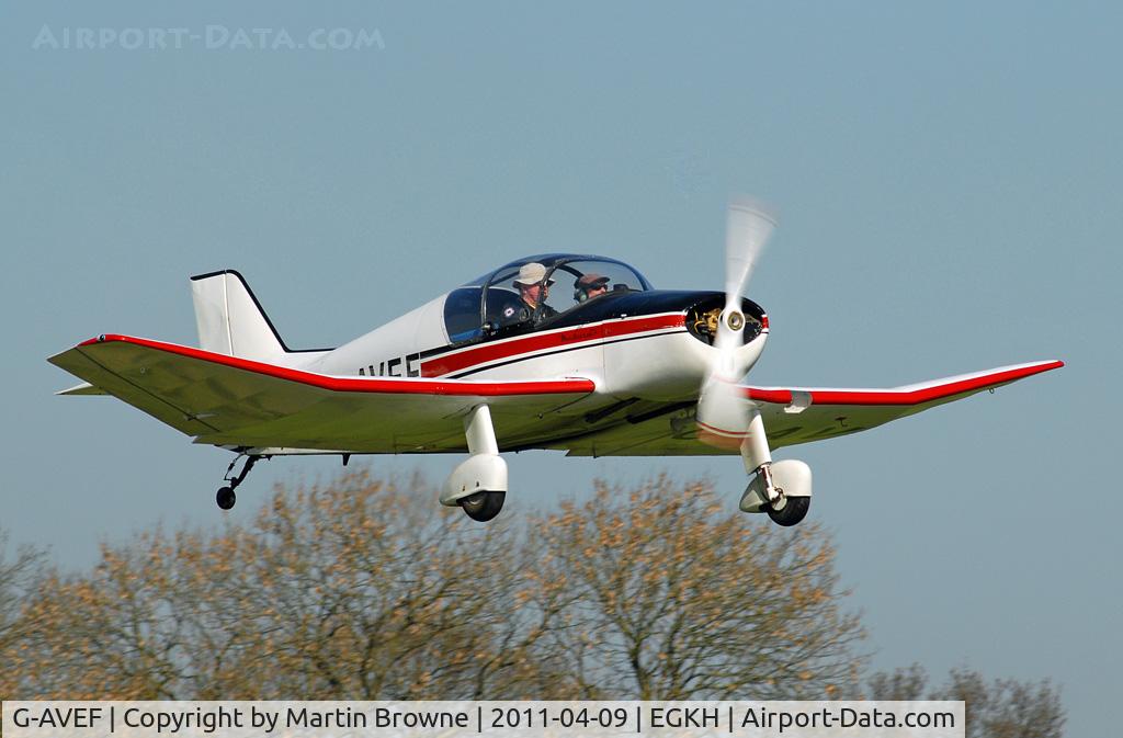 G-AVEF, 1963 SAN Jodel D-150 Mascaret C/N 16, TAKE OFF AT HEADCORN