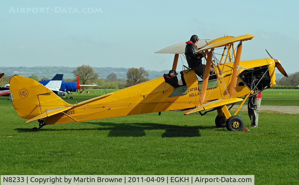 N8233, 1944 De Havilland DH-82A Tiger Moth II C/N 85959, GETTING READY TO FLY BACK TO HOLLAND