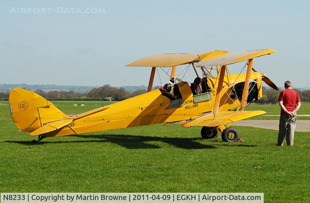 N8233, 1944 De Havilland DH-82A Tiger Moth II C/N 85959, SHOT AT HEADCORN