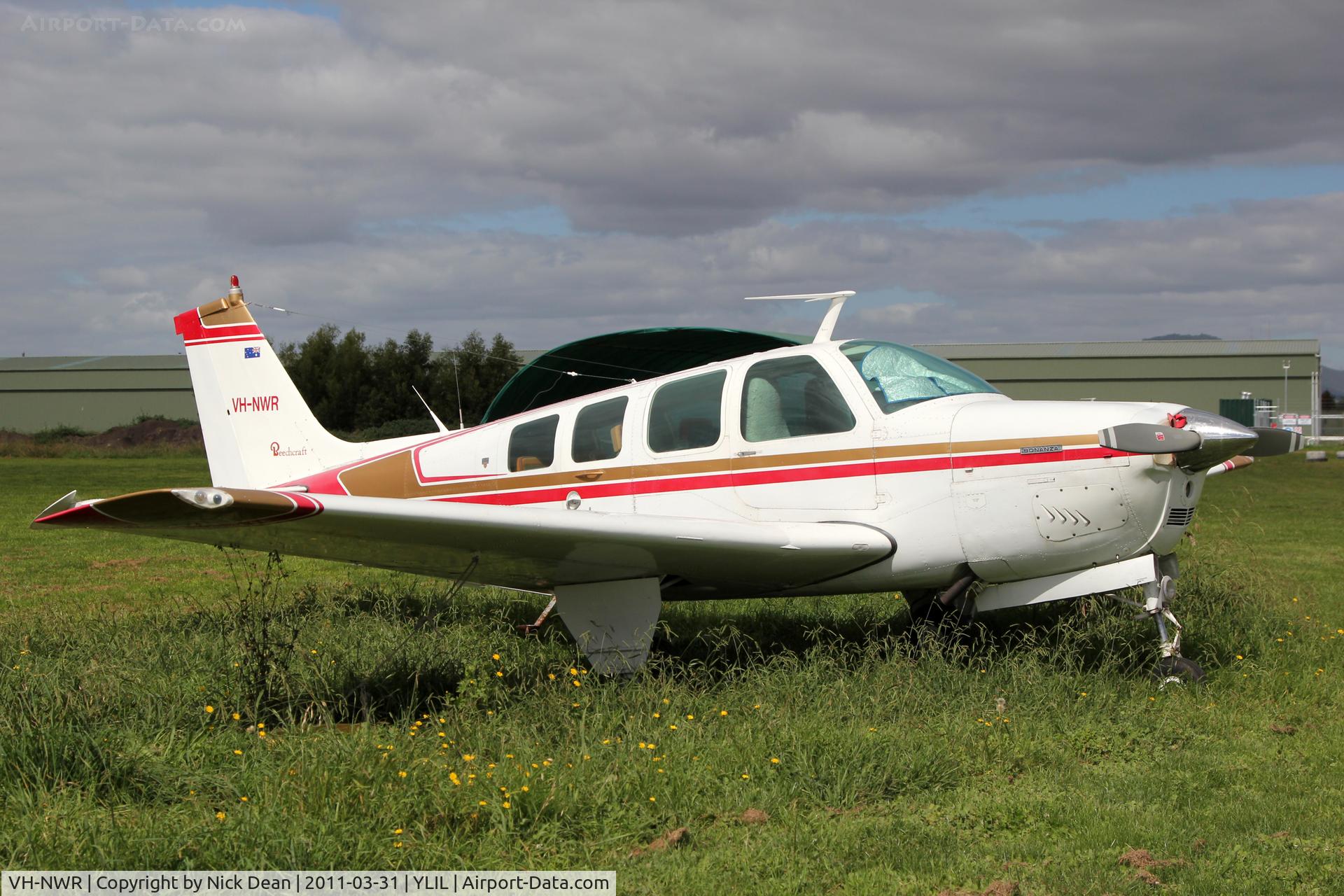 VH-NWR, 1970 Beech A36 Bonanza 36 C/N E-215, YLIL