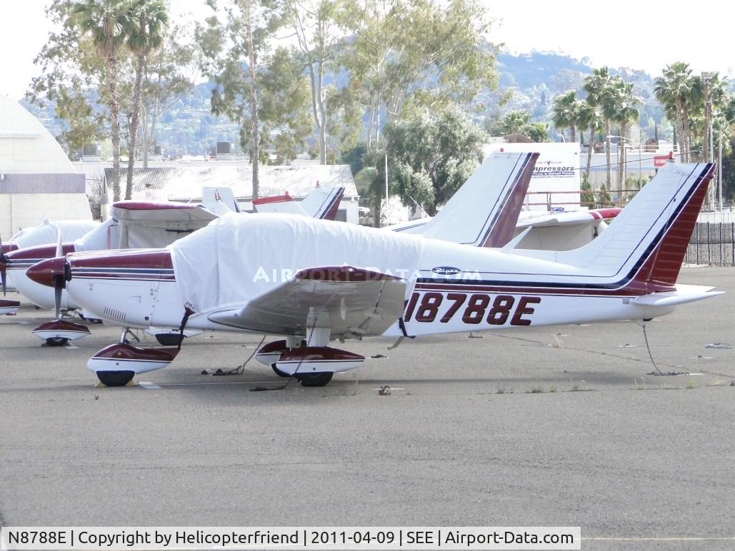 N8788E, 1976 Piper PA-28-181 C/N 28-7690204, Parked and covered up