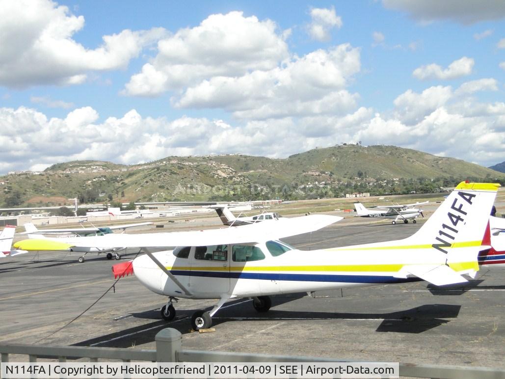 N114FA, 1978 Cessna 172N C/N 17271720, Parked by the tower