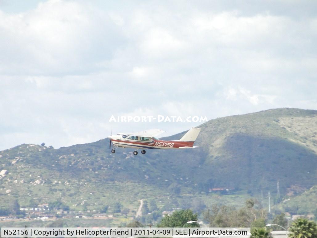 N52156, 1977 Cessna 177RG Cardinal C/N 177RG1180, Airbourne from runway 27