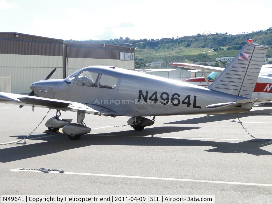 N4964L, 1967 Piper PA-28-180 C/N 28-4335, Parked by Admin Bldg