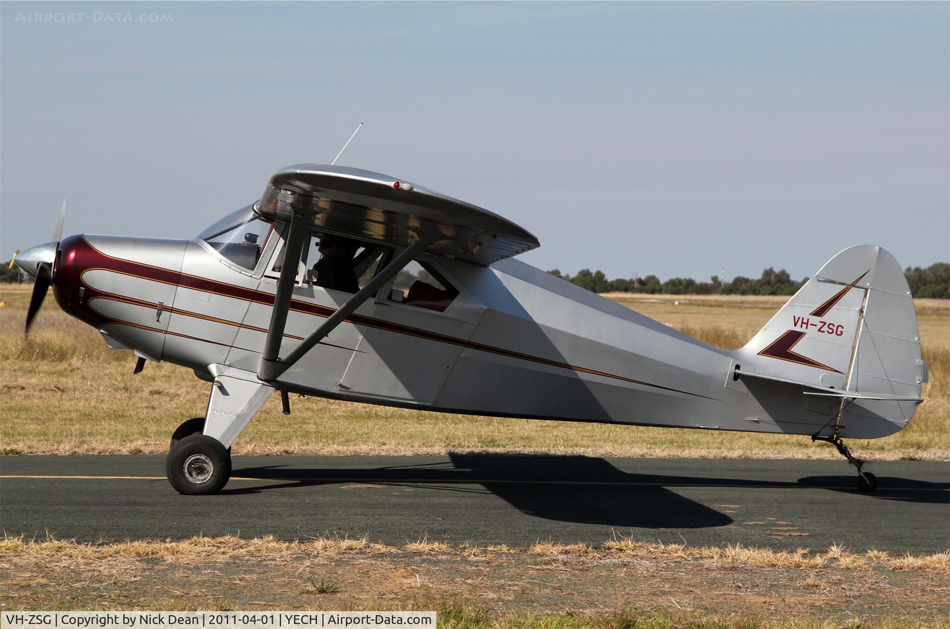 VH-ZSG, 1957 Piper PA-22-160 Tri Pacer C/N 22-6355, YECH AAAA National fly in 2011