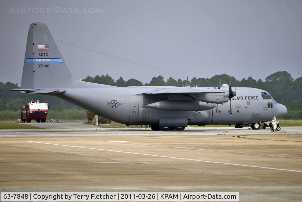 63-7848, 1963 Lockheed C-130E Hercules C/N 382-3918, At Tyndall AFB - 2011 Gulf Coast Salute Show