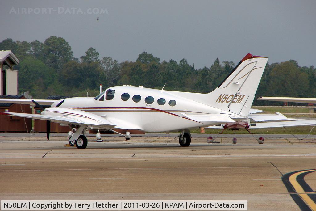N50EM, Cessna 414A Chancellor C/N 414A0518, At Tyndall AFB - 2011 Gulf Coast Salute Show