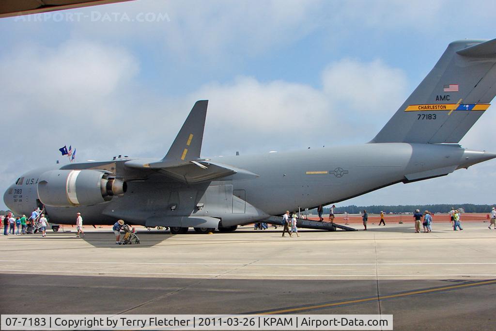 07-7183, 2007 Boeing C-17A Globemaster III C/N P-183, At Tyndall AFB - 2011 Gulf Coast Salute Show