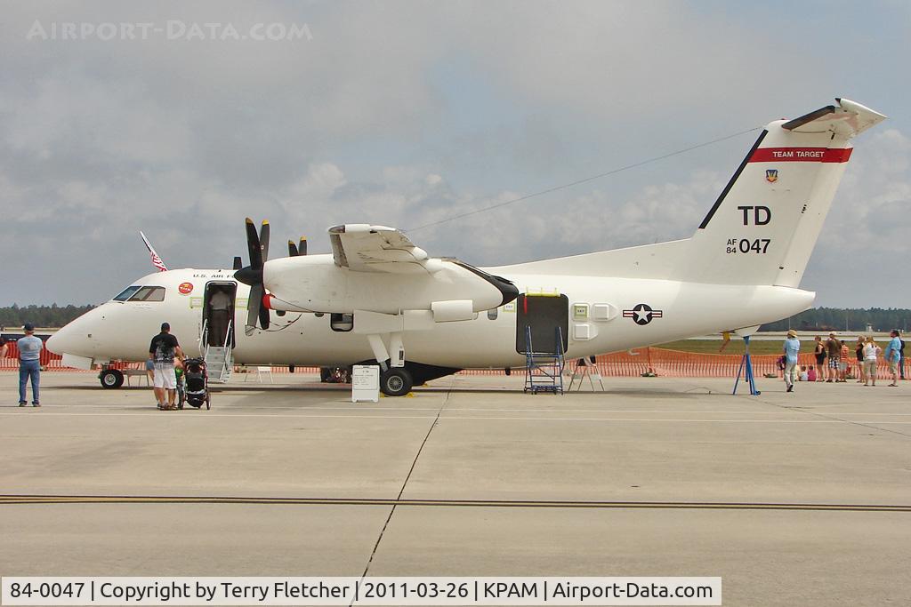 84-0047, 1986 De Havilland Canada E-9A (DHC-8-101) C/N 037, At Tyndall AFB - 2011 Gulf Coast Salute Show