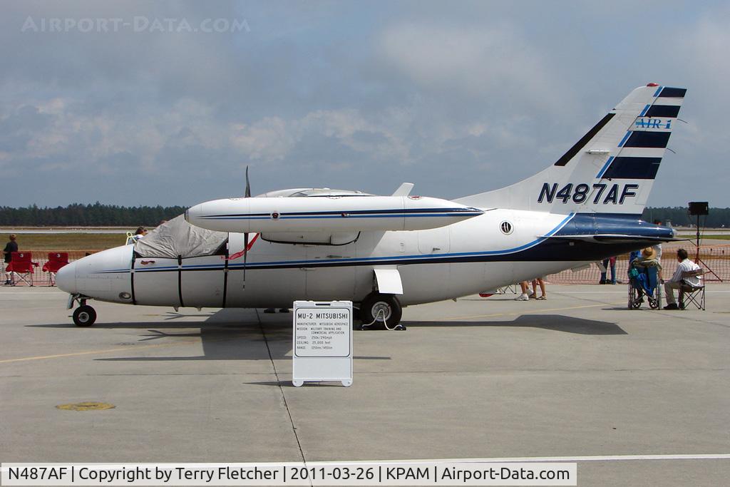 N487AF, 1975 Mitsubishi MU-2B-26 C/N 333, At Tyndall AFB - 2011 Gulf Coast Salute Show