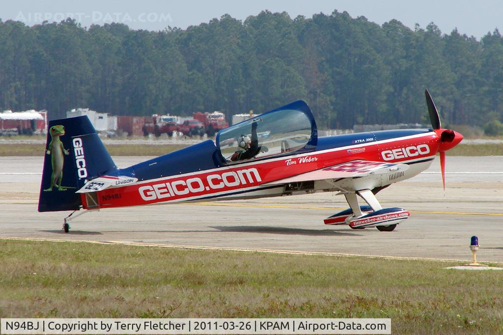 N94BJ, 2002 Extra EA-300S C/N 031, At Tyndall AFB - 2011 Gulf Coast Salute Show
