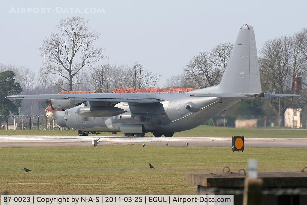 87-0023, 1986 Lockheed MC-130H Combat Talon II C/N 382-5091, Departing