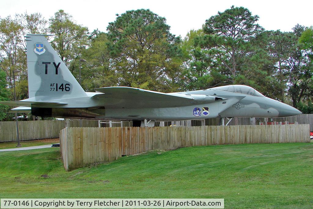 77-0146, 1977 McDonnell Douglas F-15A Eagle C/N 0436/A358, On display in Veterans Park , Callaway , North Florida
