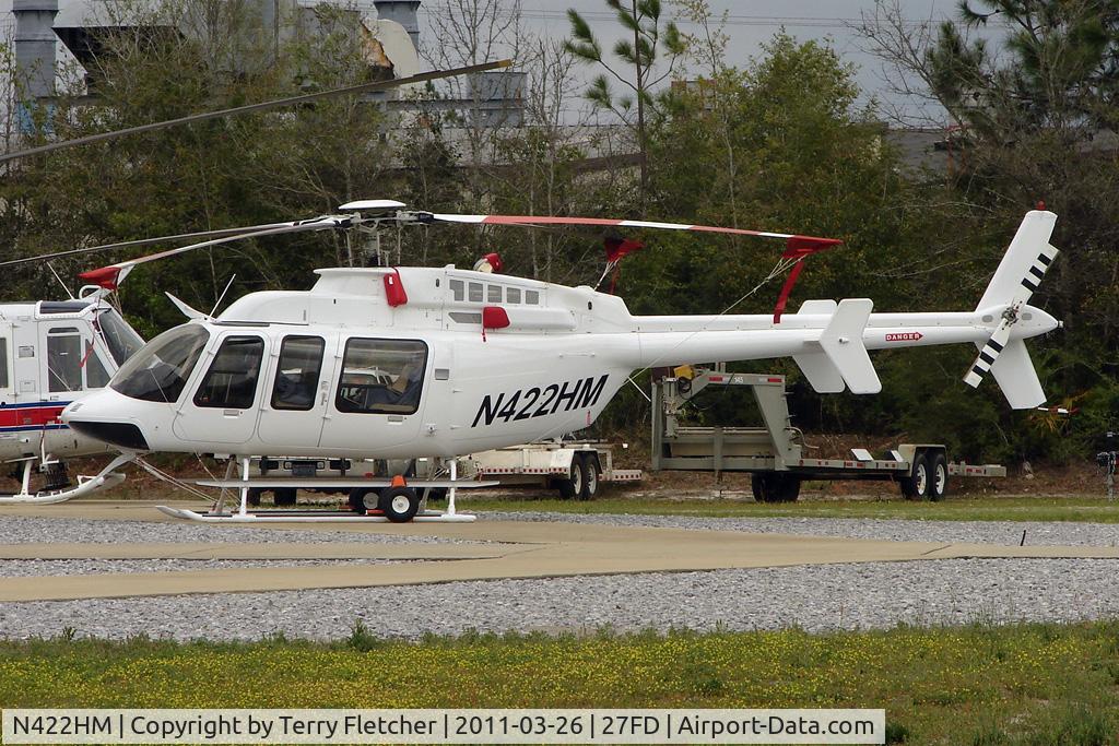 N422HM, Bell 407 C/N 53991, Coastal Helicopters Inc heliport, Panama City FL USA