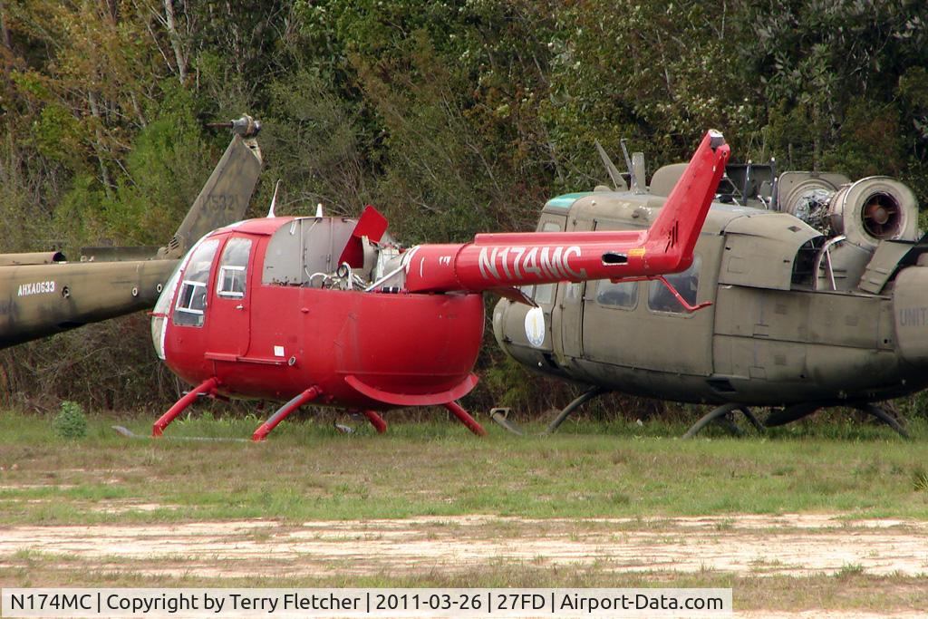 N174MC, 1973 MBB BO-105C C/N S74, Coastal Helicopters Inc heliport, Panama City FL USA - Back Lot