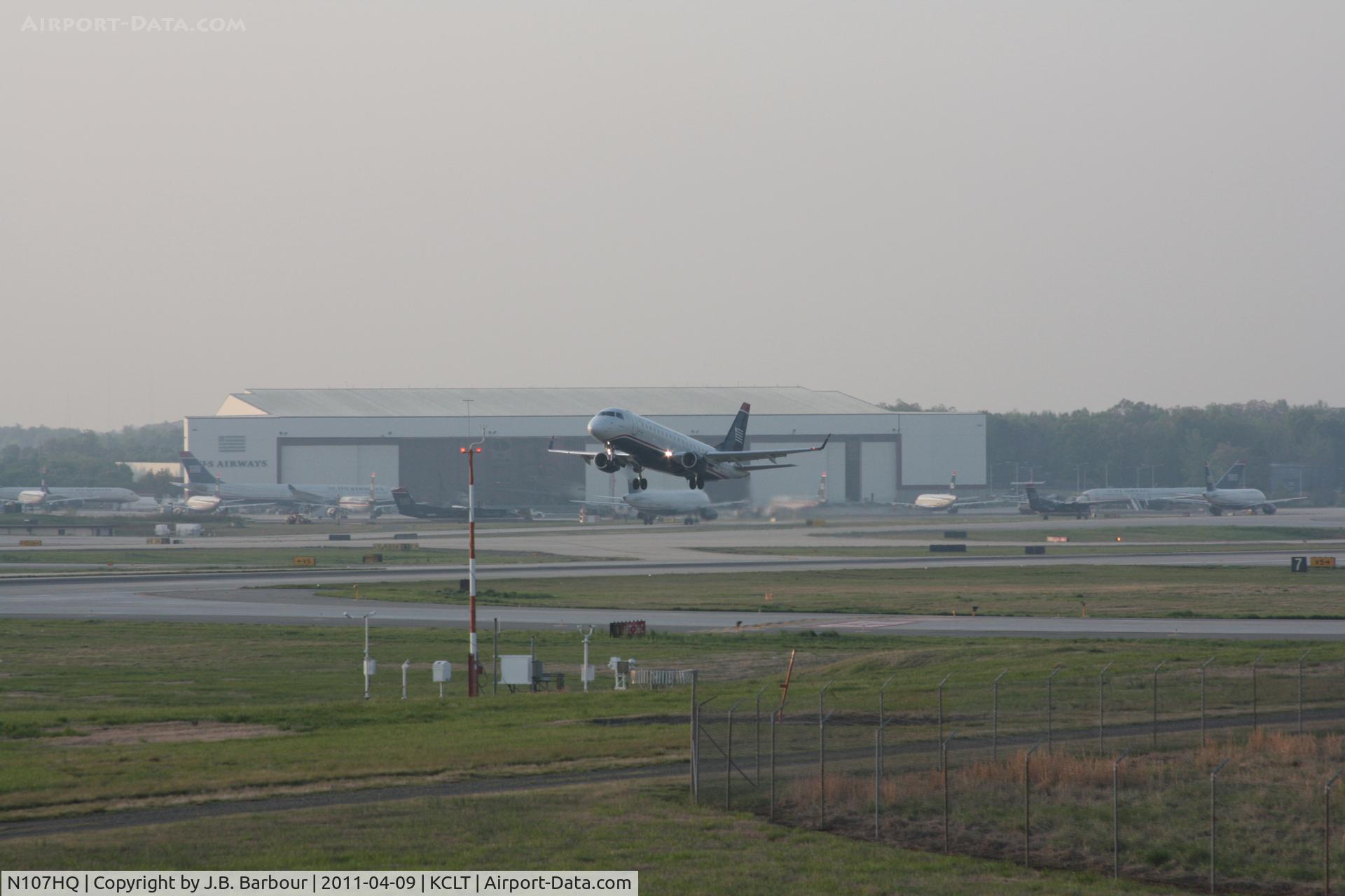 N107HQ, 2007 Embraer 175LR (ERJ-170-200LR) C/N 17000165, Heavy dewpoint today