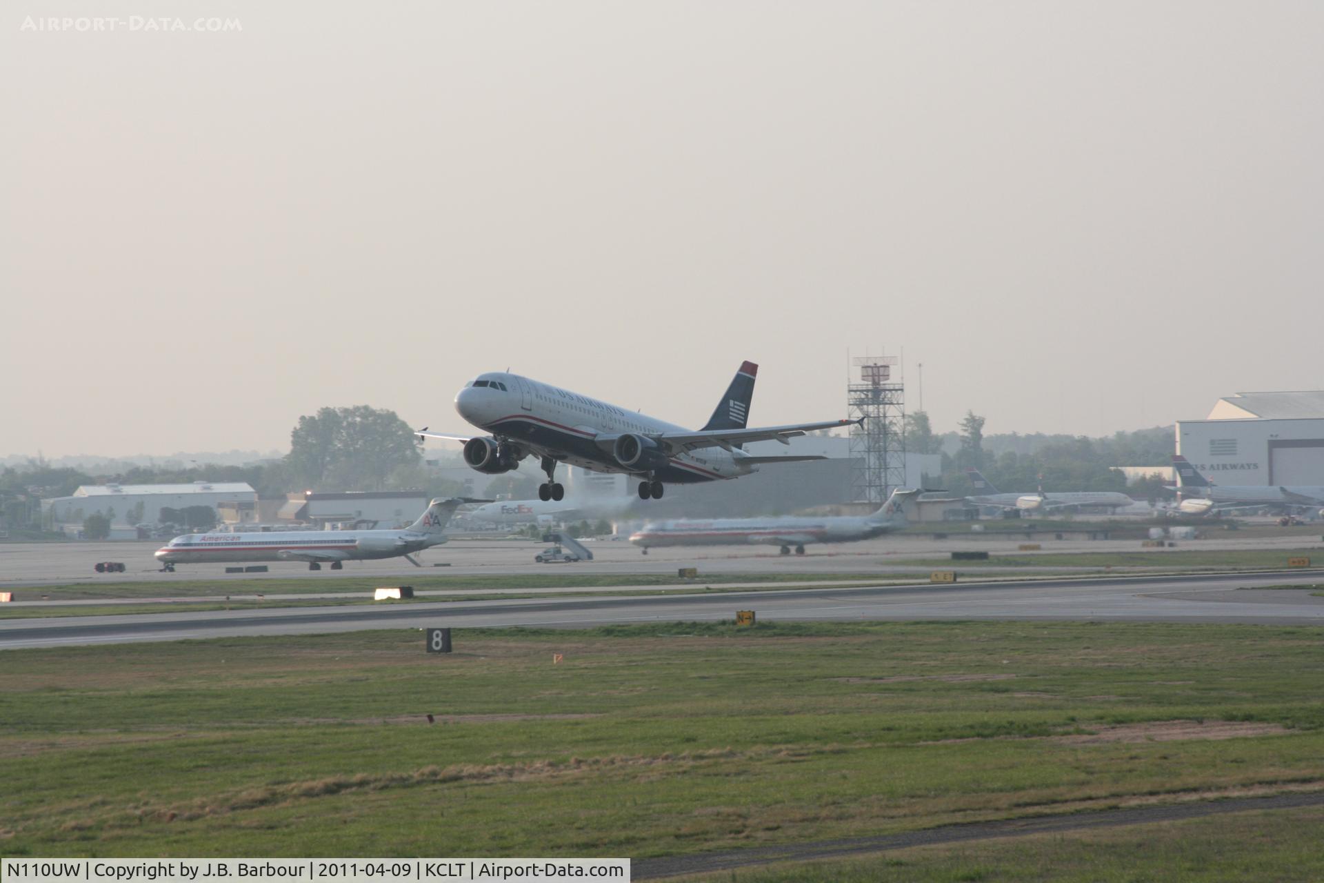 N110UW, 1999 Airbus A320-214 C/N 1112, Heavy dewpoint today