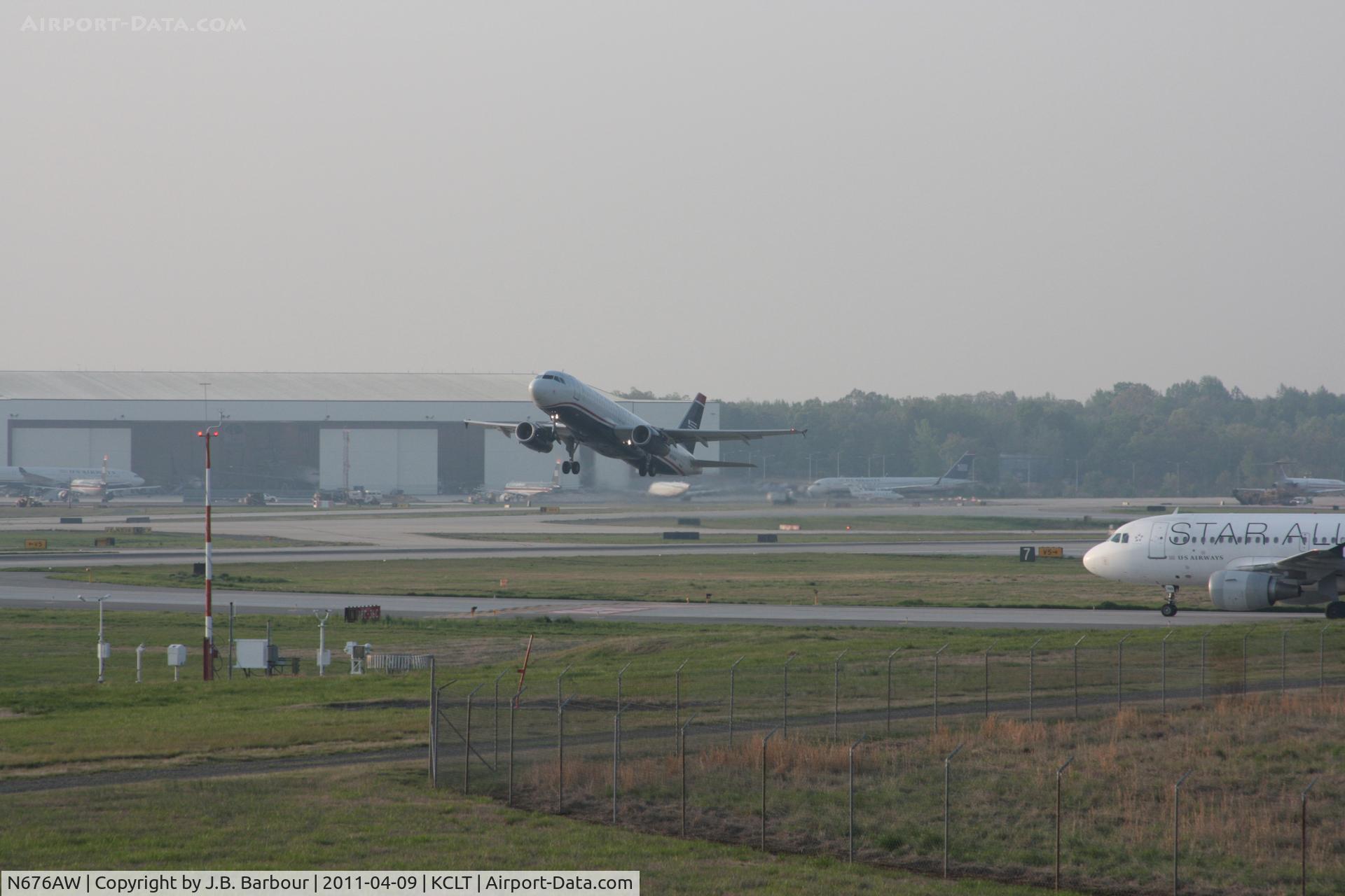 N676AW, 2005 Airbus A320-232 C/N 2422, Heavy dewpoint today