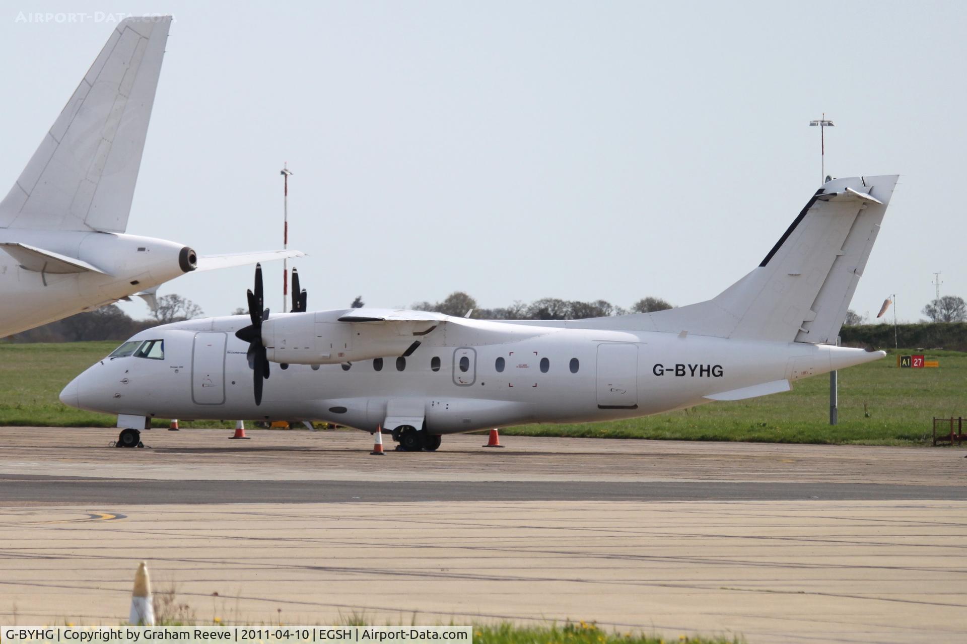G-BYHG, 1998 Dornier 328-100 C/N 3098, Parked by the terminal.