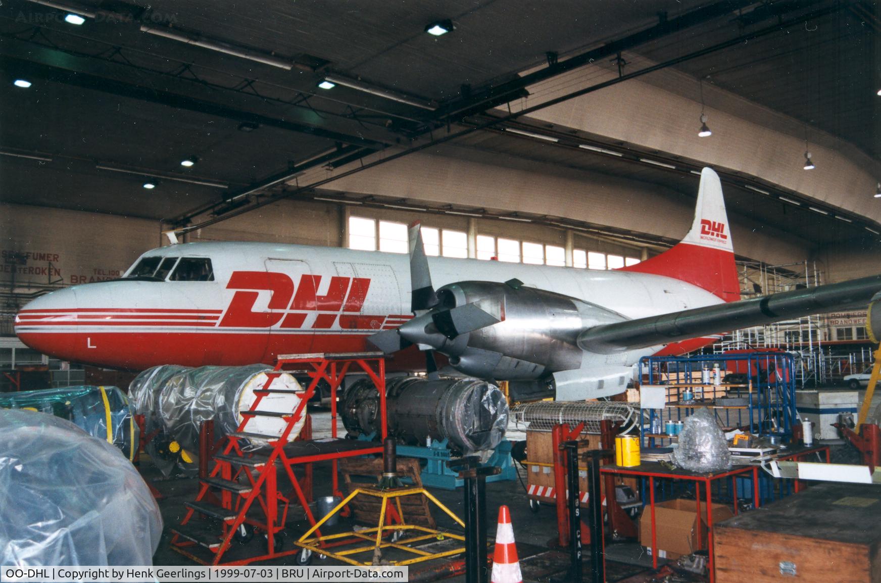 OO-DHL, 1957 Convair 580(F) C/N 459/065, DHL