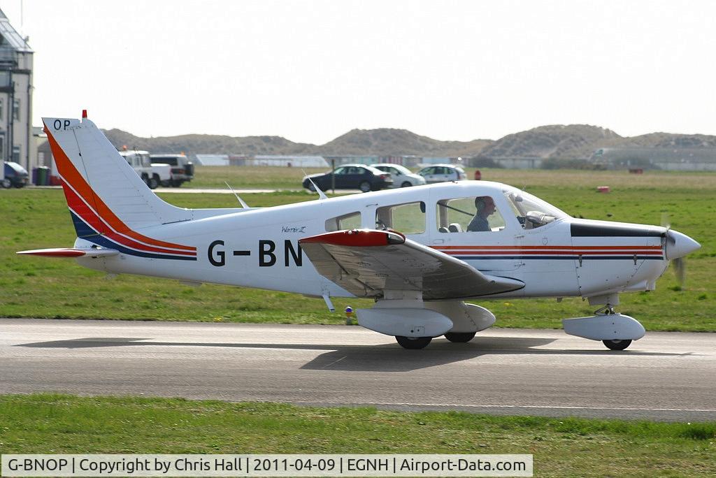 G-BNOP, 1987 Piper PA-28-161 Cherokee Warrior II C/N 2816027, BAE Warton Flying Club