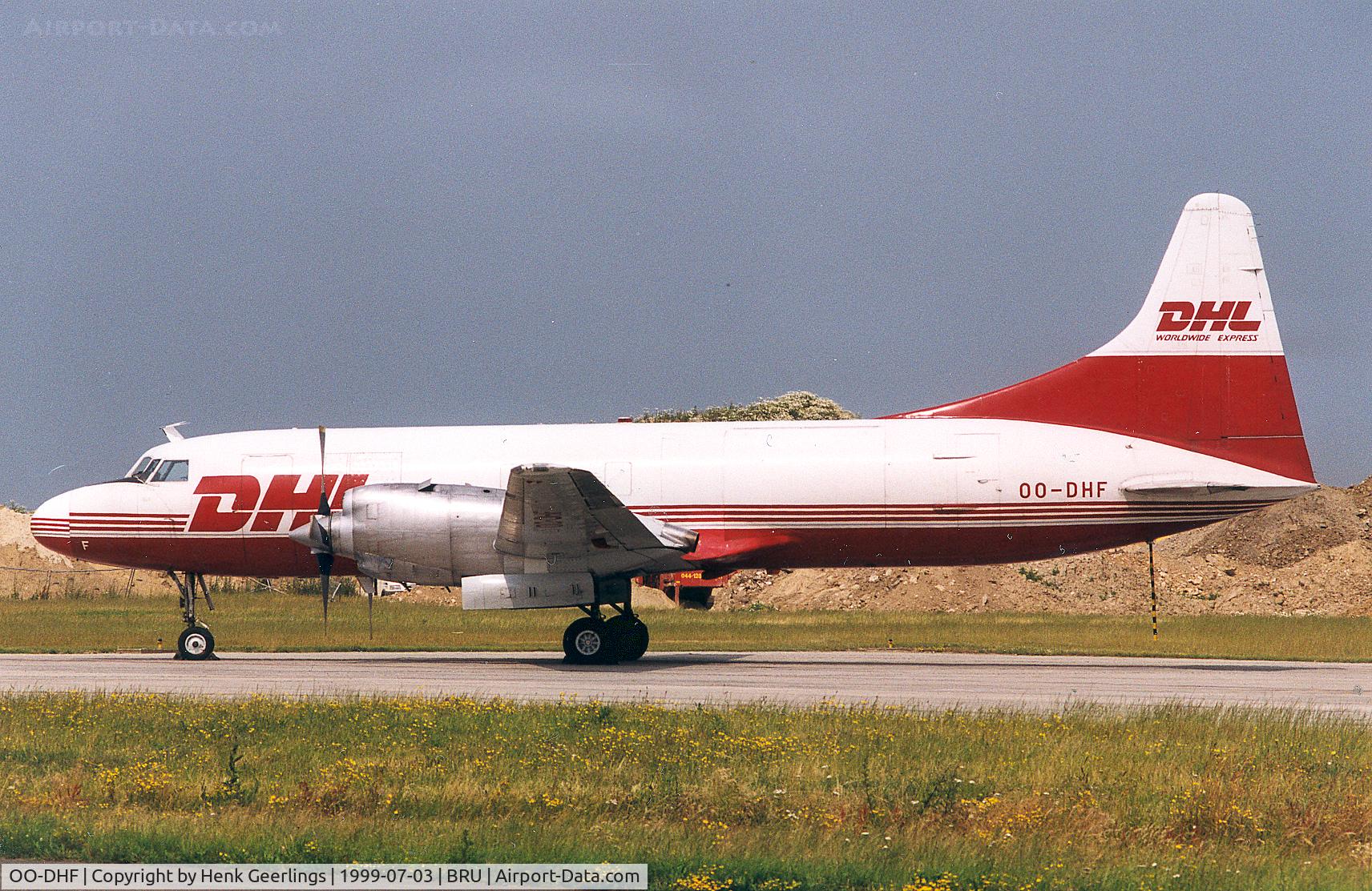 OO-DHF, 1954 Convair 580(F) C/N 147/012, DHL