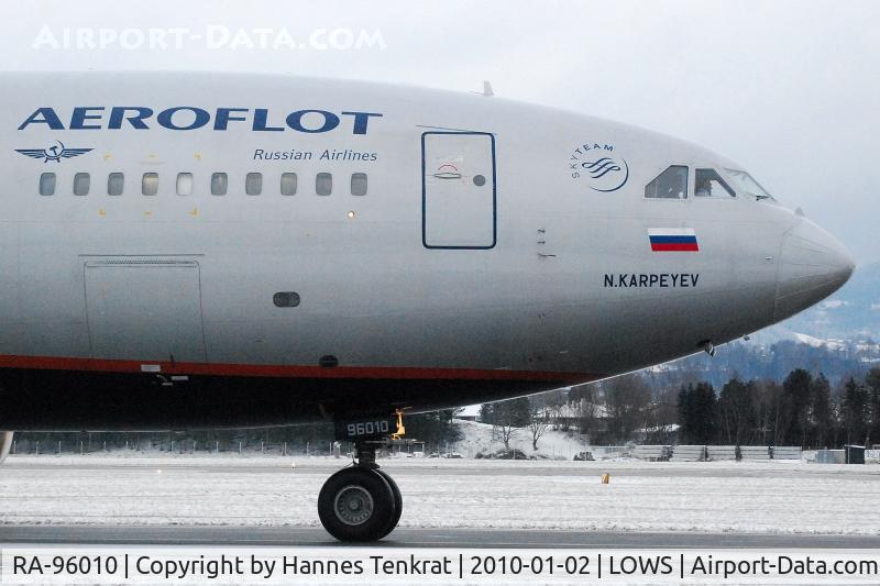 RA-96010, 1994 Ilyushin Il-96-300 C/N 74393201007, Aeroflot Ilyushin IL-96-300