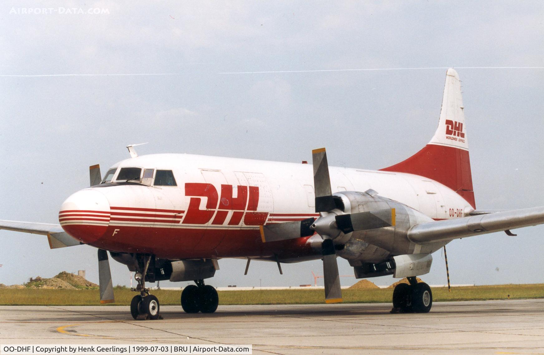 OO-DHF, 1954 Convair 580(F) C/N 147/012, DHL