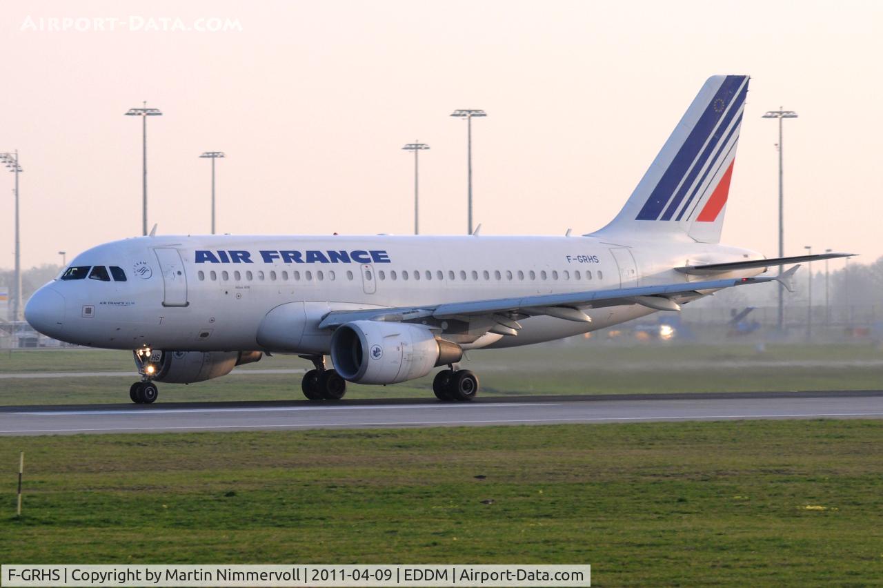 F-GRHS, 2001 Airbus A319-111 C/N 1444, Air France