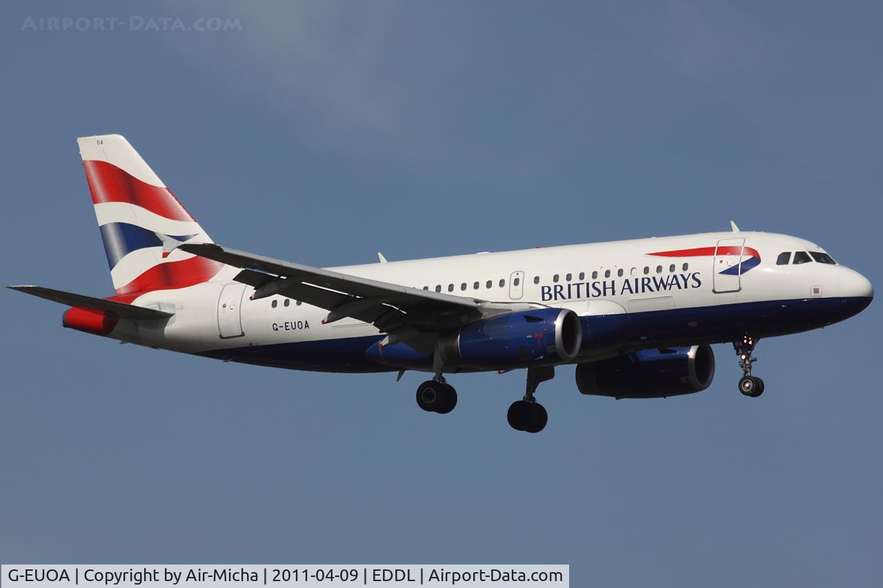 G-EUOA, 2001 Airbus A319-131 C/N 1513, British Airways