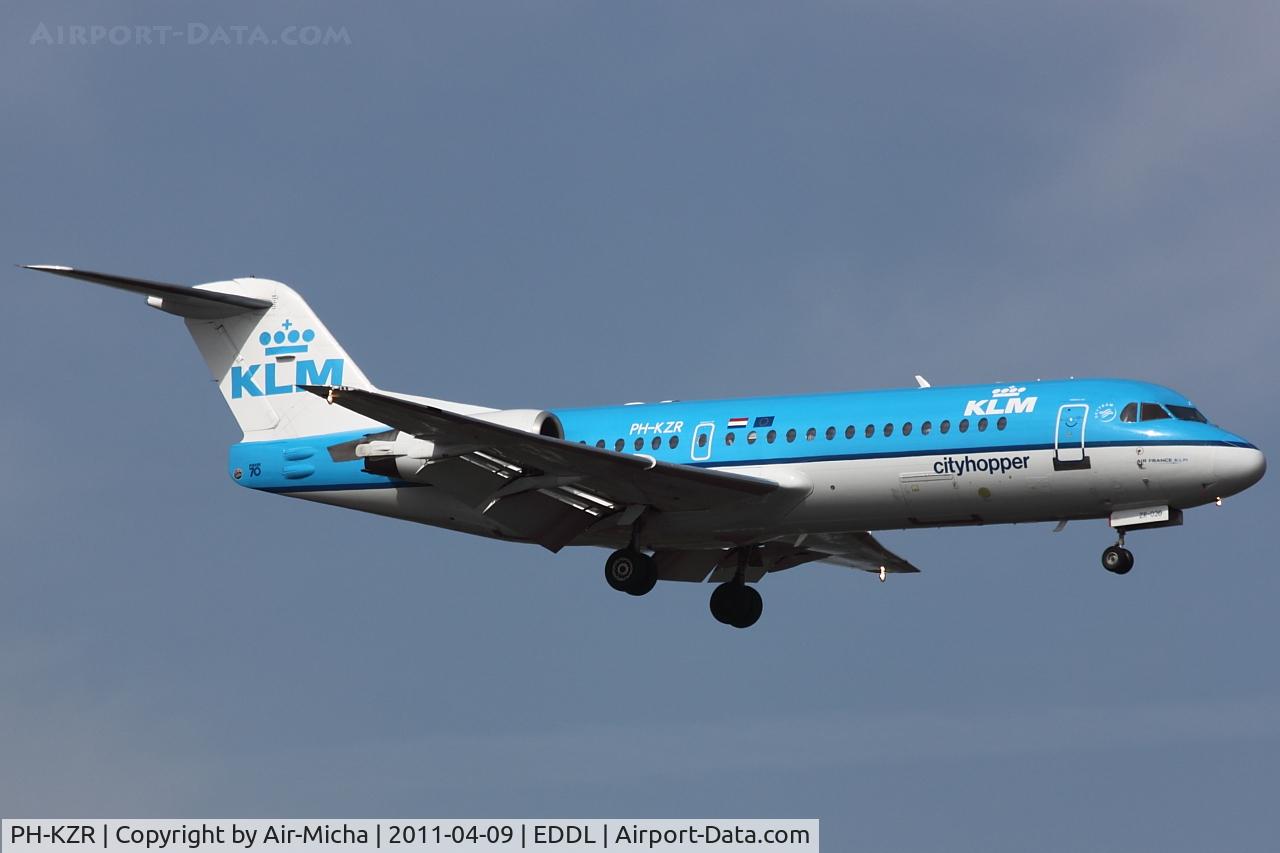 PH-KZR, 1995 Fokker 70 (F-28-0070) C/N 11551, KLM Cityhopper, Fokker F70, CN: 11551