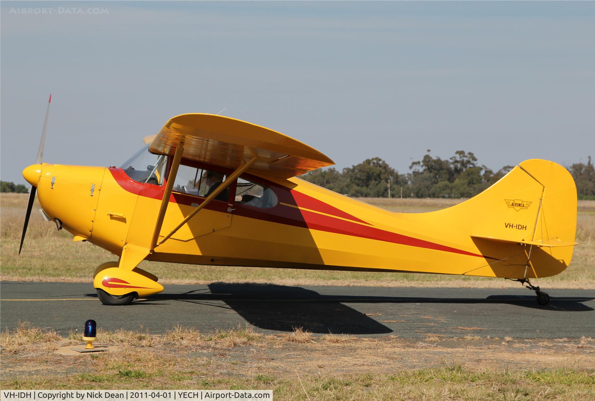 VH-IDH, 1947 Aeronca 11AC Chief C/N 11AC-1624, YECH