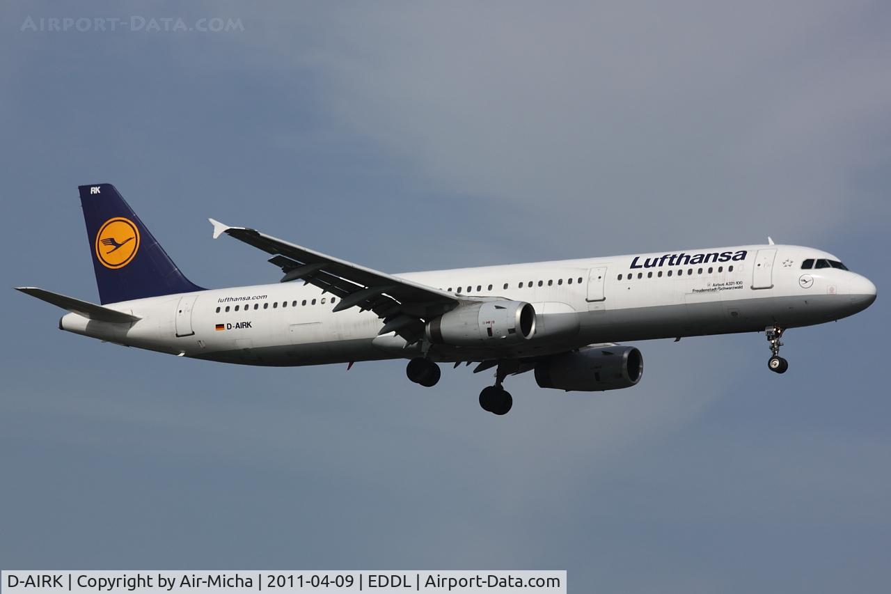 D-AIRK, 1994 Airbus A321-131 C/N 0502, Lufthansa, Name: Freudenstadt/Schwarzwald