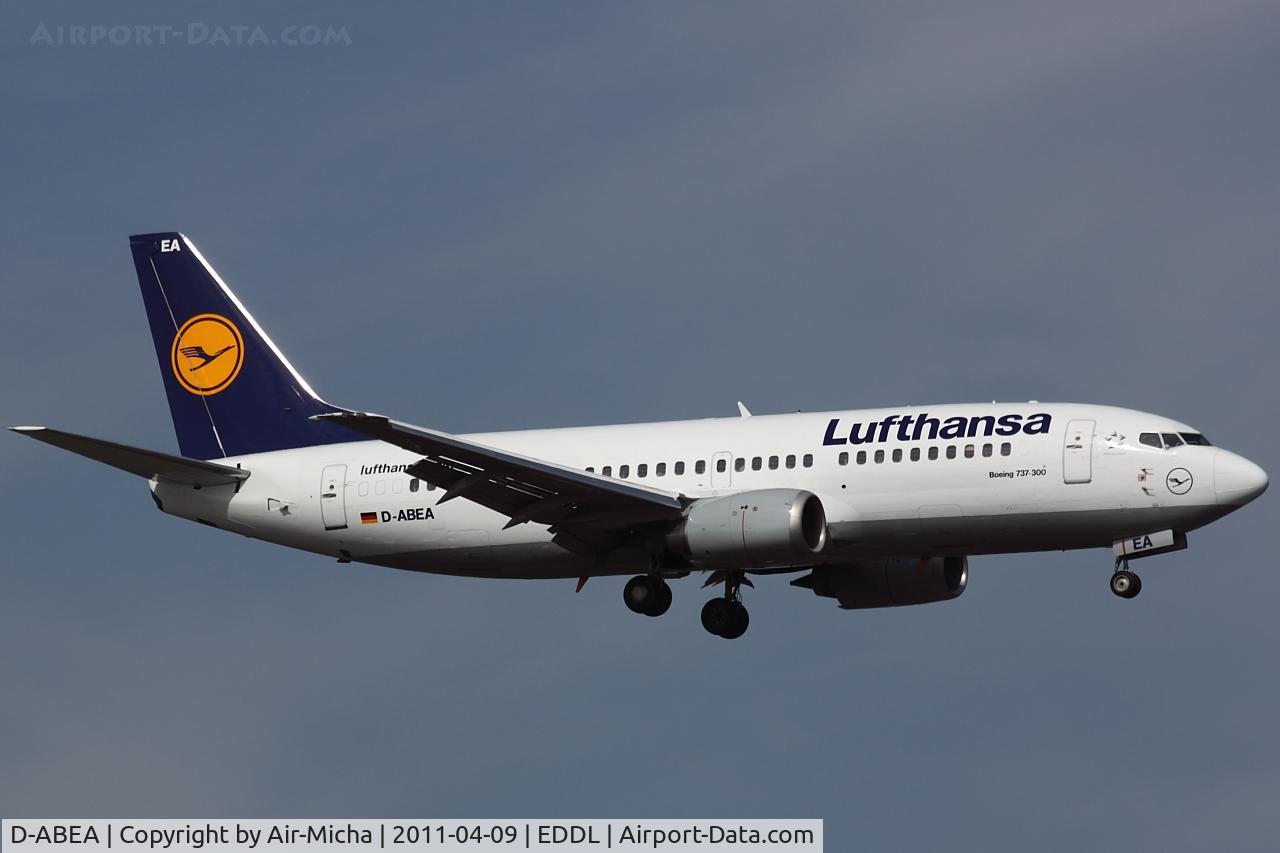D-ABEA, 1990 Boeing 737-330 C/N 24565, Lufthansa, Name: Saarbrücken