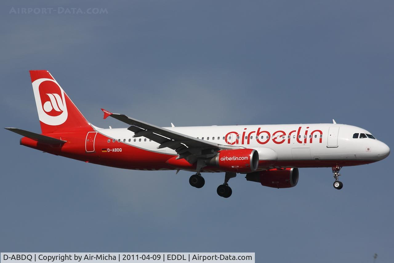D-ABDQ, 2007 Airbus A320-214 C/N 3121, Air Berlin