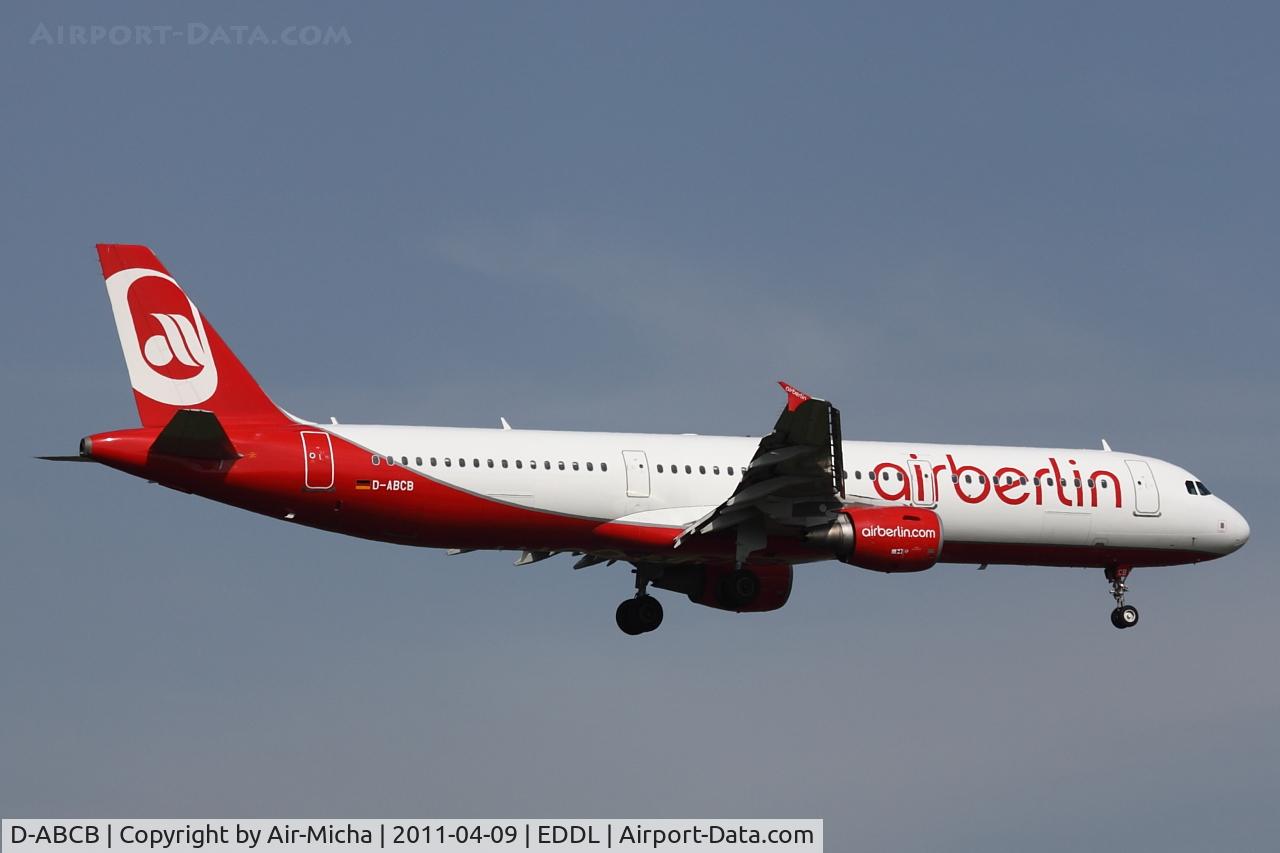 D-ABCB, 2008 Airbus A321-211 C/N 3749, Air Berlin