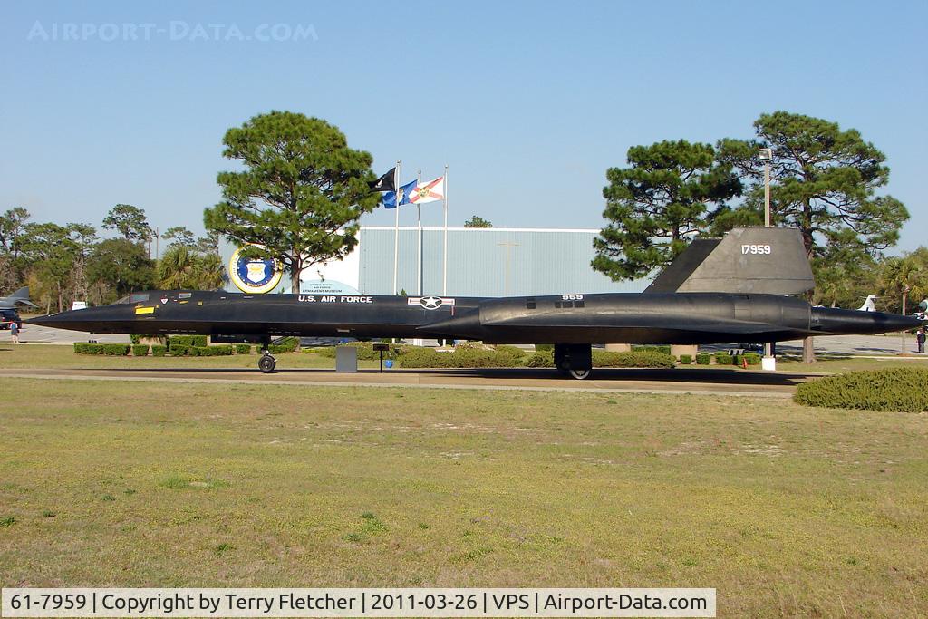 61-7959, 1961 Lockheed SR-71A Blackbird C/N 2010, On display at the Air Force Armament Museum at Eglin Air Force Base , Fort Walton , Florida